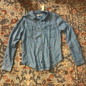 Francesca’s Button Down NWT